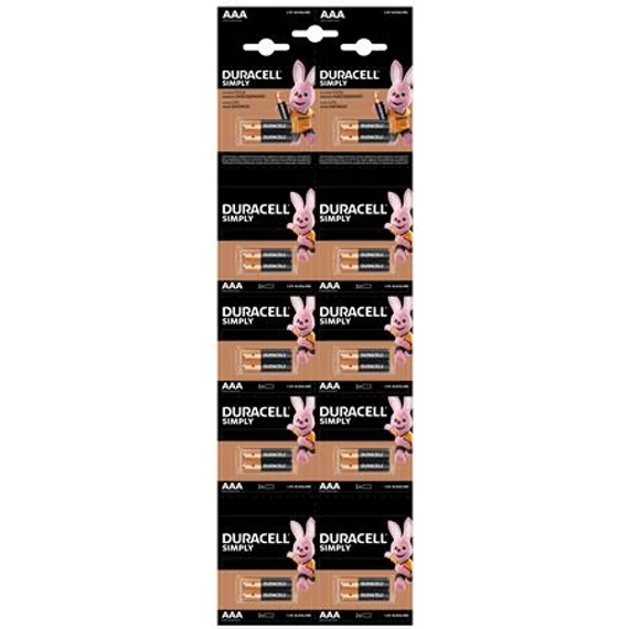 Duracell Basic ceruzaelem, AAA, 10x2 db
