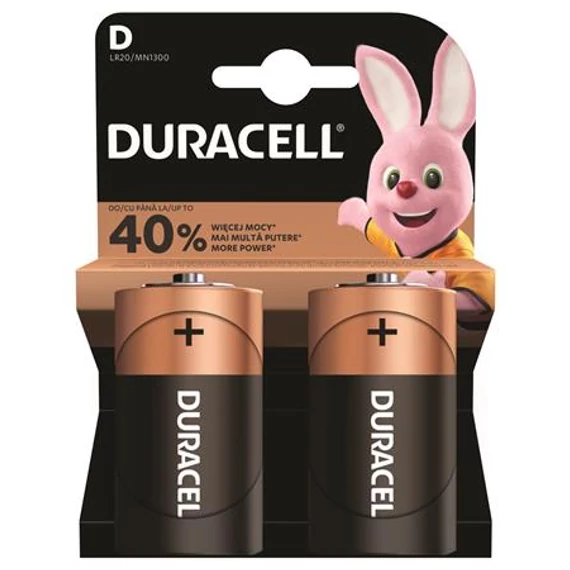 Duracell Basic D góliát elem, 2 db