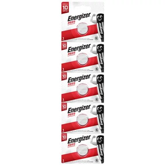 Energizer CR2025 gombelem, 5 db