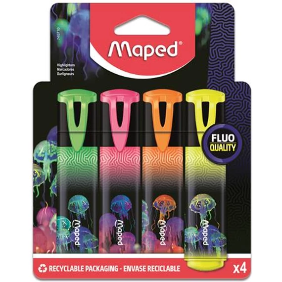 Maped Deepsea Paradise szövegkiemelő készlet, 1-5 mm, 4 db