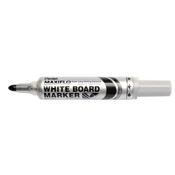 Pentel MaxiFlo MWL5M táblamarker, 2,5 mm, kúpos, fekete
