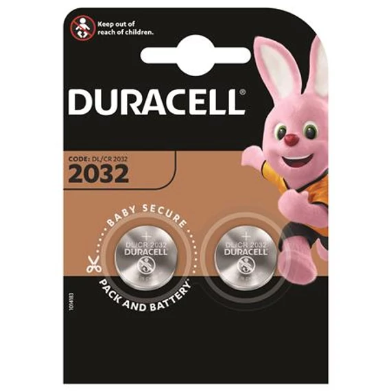 Duracell CR2032 gombelem, 2 db