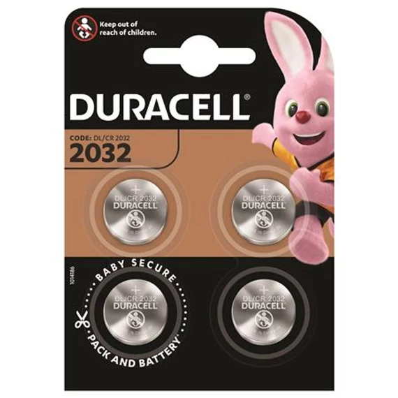 Duracell CR2032 gombelem, 4 db