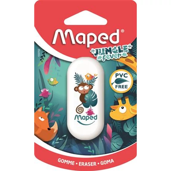 Maped Jungle Fever radír, vegyes minta