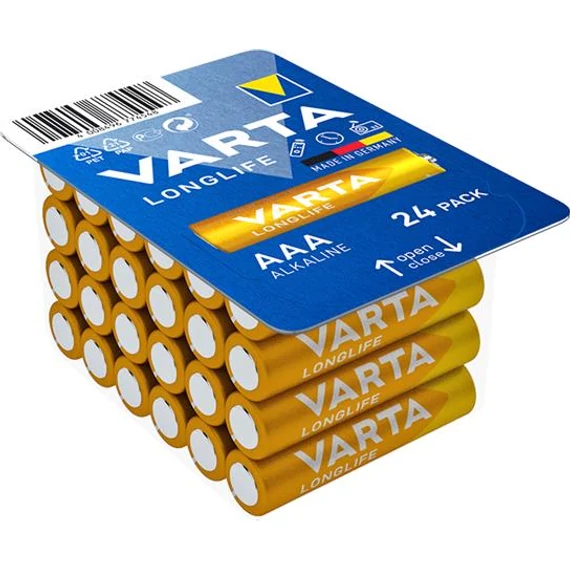 Varta Longlife ceruzaelem, AAA, 24 db