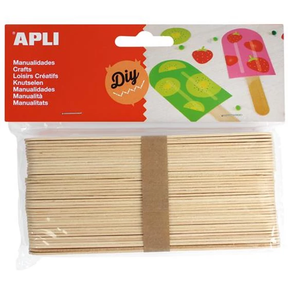 Apli Creative pálcika, fa, jumbo, natúr