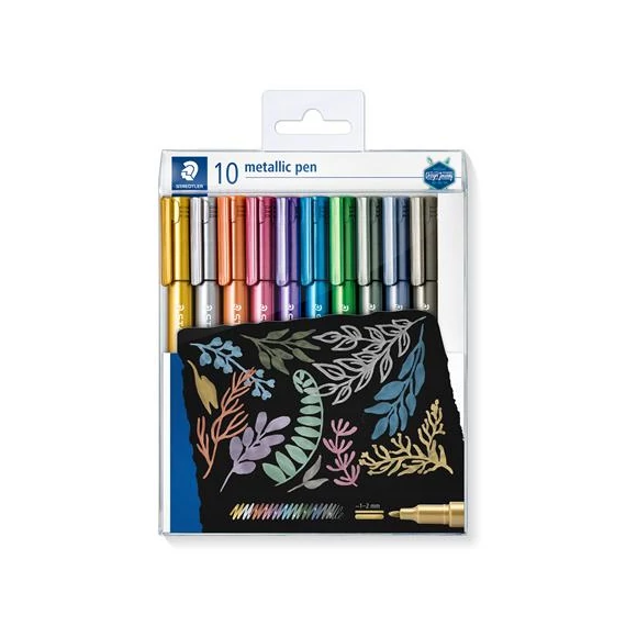 Staedtler 8323 dekormarker készlet, 1-2 mm, kúpos, 10 különböző szín