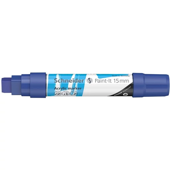 Schneider Paint-It 330 dekormarker, akril, 15 mm, kék