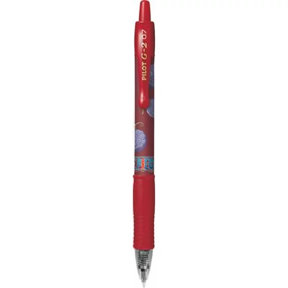 Pilot G-2 One Piece zseléstoll, 0,32 mm, nyomógombos, piros