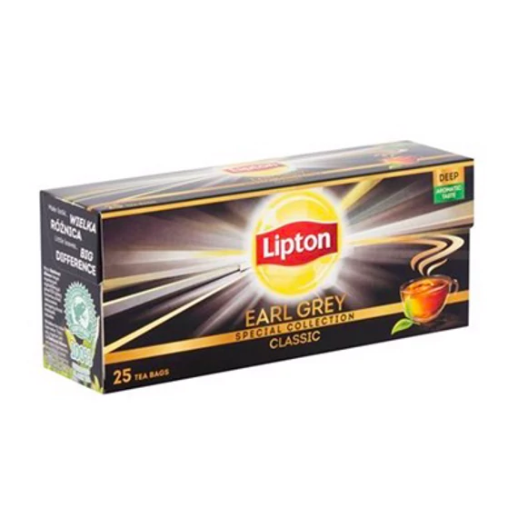 Lipton Earl Grey Classic fekete tea, 25x1,5g