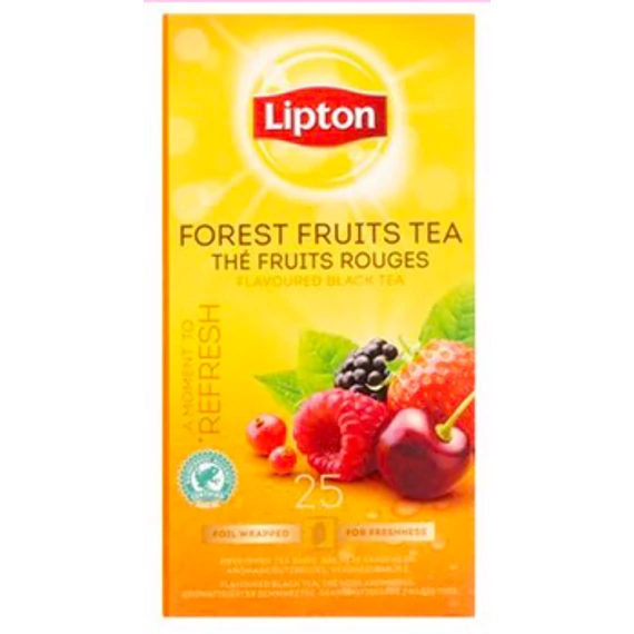 Lipton erdei gyümölcsös fekete tea, 25x1,6g