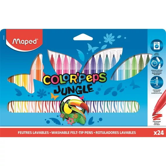 Maped Color'Peps Jungle filctoll készlet, 24 db