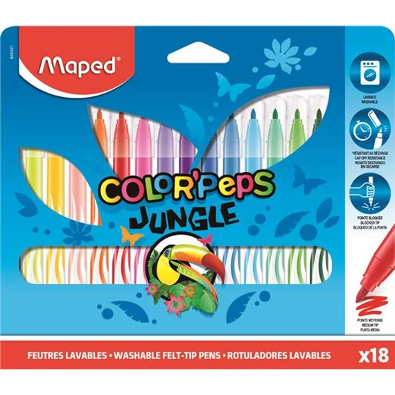 Maped Color'Peps Jungle filctoll készlet, 18 db