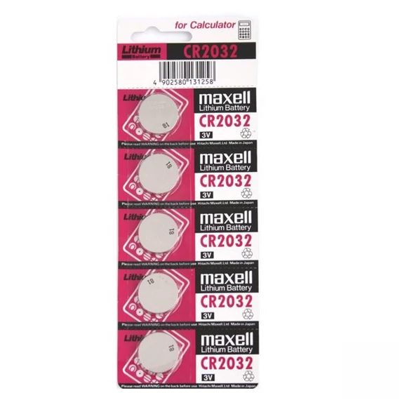 Maxell CR2032 gombelem, 5 darab