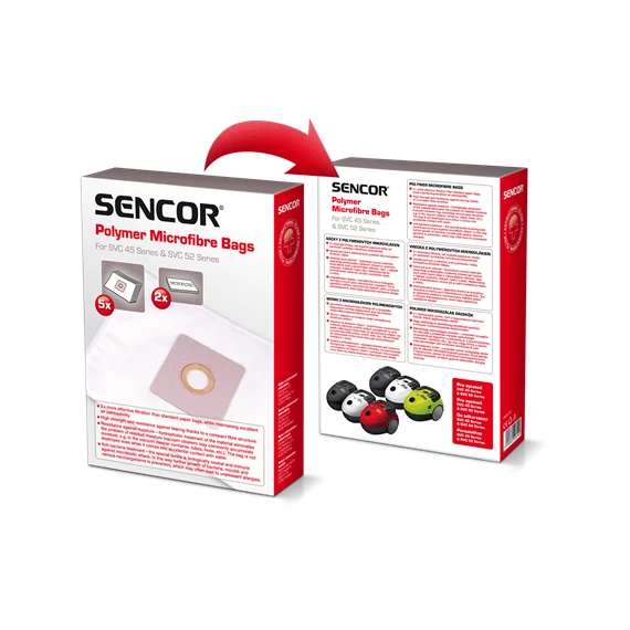 Sencor SVC45 porzsák, 5 db
