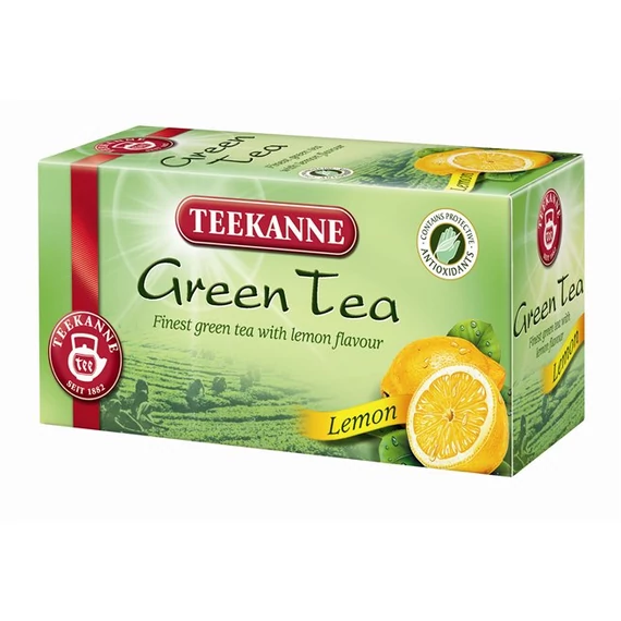 Teekanne zöld tea, citrom