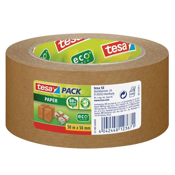 Tesa Pack papír csomagolószalag, 50 mm x 50 m