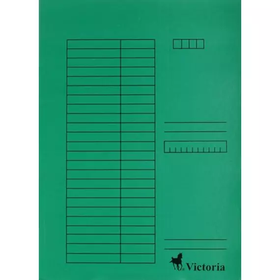 Victoria pólyás dosszié, zöld, 5 db