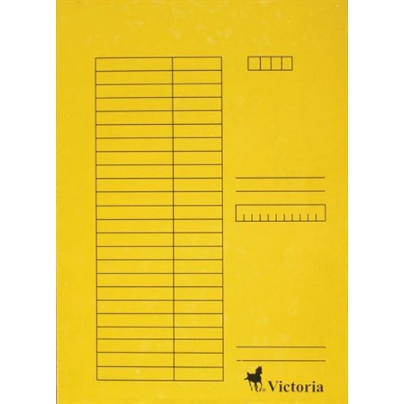 Victoria pólyás dosszié, sárga, 5 db
