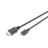 Kép 1/5 - Digitus Micro HDMI - HDMI kábel, 2 méter