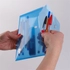 Kép 2/2 - Victoria műanyag irattartó tasak, patentos, csekk méret, kék